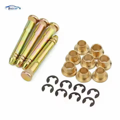 4 PCS Door Hinge Pin & Blushing Kit W/E-ring Clips Car Parts For Honda Accord Civic CR-V CRX CX DX E
