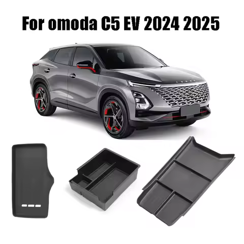 For omoda C5 2024 2025 Armrest Storage Box/Central control storage box /Wireless Charging Dirt Pad A