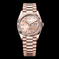 ROOLEEXASA DAY DATE 36MM GOLD EVEROSE WITH FREE BOX