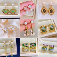 A101-A400Pearl S925Silver needle collection earrings Full19Delivery BE0C