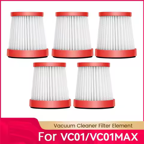 A03V 5 Pcs Hepa Filter for Deerma VC01 / VC01 Max Vacuum Cleaner Accessories Filter Mesh Hypa Filter