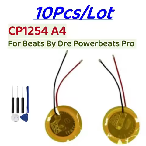 10Pcs Battery CP1254 A4 LIR1254 For Beats By Dre Powerbeats Pro for Jabra Elite 65t 75t 85t CP1254 F