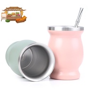 Ca> Yerba Mate Cup 304 Stainless Steel 8oz Argentine Yerba Mate Gourd With illas well