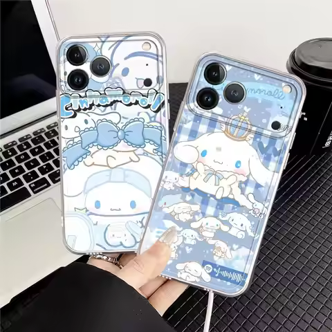 Case for Apple iPhone 16e XR 12 Mini 13 12 11 Pro MAX 17 Air 16 15 14 Plus 7 8 Clear Cover Cinnamoro