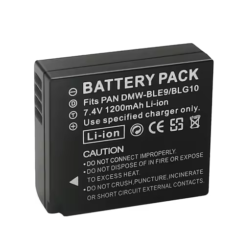DMW-BLG10 BLG10E Battery 1200mAh DMW BLE9 Rechargeable Batteries for Panasonic LUMIX GF5 GF6 GX7 LX1