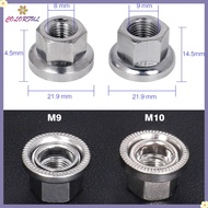 【COLORFUL】2PCS Stainless steel Bike / Cycle Wheel Axle Track Nuts Sizes M9/M10❀