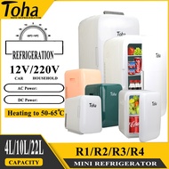 Household and Car Mini Refrigerator 12220V Toha Mini Fridge Refrigerator 4L10L22L Mini Ref.
