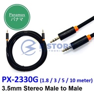 Panamax PX-2330G 3.5mm Stereo Plug to 3.5mm Stereo Plug Cable - 1.8 / 3 / 5 / 10 meter