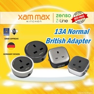 Zenso Z-Line British Adapters Power Track Socket / 1 Year Warranty (not compatible with Eubiq -) / Z