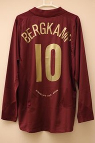 全新 阿仙奴 2005-06 高貝利酒紅色主場長袖球衣 Arsenal Home Long Sleeves Shirt BNWT #10 BERGKAMP 柏金