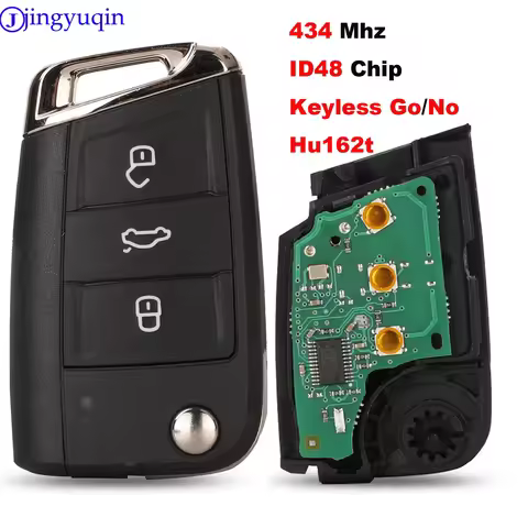 jingyuqin Keyless-go/Half Smart Option Remote Key 434MHz MQB ID48 For VW Seat Golf 7 MK7 Touran Polo
