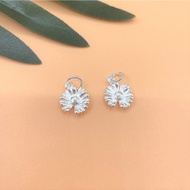 [S925]Chrysanthemum hanger charm - 925 Silver Charm - Code CB815