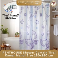 PENTHOUSE Shower Curtain Size 180x180 cm