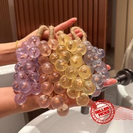 Handmade Grape Soap Bars, Transparent Natural Scented Soap With Realistic Fruit Design, Long P1Z0