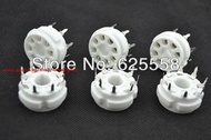 4*Ceramic 8pin PCB MOUNT tube socket FOR EL34，KT88，6SN7，6550， 6CA7，6L6，5881