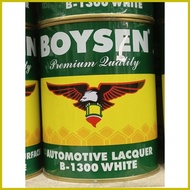 ∆ ◭ ❖ B 1300 AUTOMOTIVE LACQUER WHITE 1 LITER | BOYSEN | GLOSSY PAINT WHITE FOR METAL