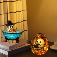 ziyi Halloween Ghost Lamp Bathroom Mood Lighting Adorable Ghost Bubble Bath Lamp Color-changing Led