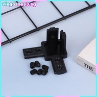 VIEGO 4pa 3-Way End Corner Braet Connector For T Slot 2020 3030 4040 Aluminum Extrusion Profile 3-di