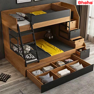 [ Freeship HCM ][ Trả góp 0%]  [Có ảnh thực tế] Giường tầng thông minh Ohaha 3 tầng - GTTM026