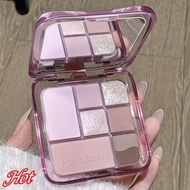 [New Color Online] pinkbea/r Pikexiong Seven-Color Eyeshadow Palette Matte Contouring Makeup Compreh