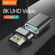 HDMI 2.1อะแดปเตอร์แม่เหล็ก8K/60HZ 48Gbps แปลงวิสัยทัศน์3D สำหรับ Xiaomi กล่อง Mi สวิทช์สลับสัญญาณ PS3 PS4 Xbox แล็บท็อบ TV โปรเจ็คเตอร์