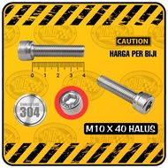 Bolt L STAINLESS M10 x 40 || M10x40 Fine Thread (Squivalent to 14 Key Bolts | Length 40 mm / 4 cm )