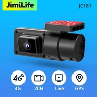 Jimi JC181 Mini Dash Cam 4G with Live Streaming Front and Interior Car Camera Wifi Hotspot GPS Track