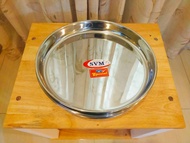 Stainless Steel Heavy Solid Dinner Plate Set (3pcs in a Set) design may vary 28cm to 30cm based on s