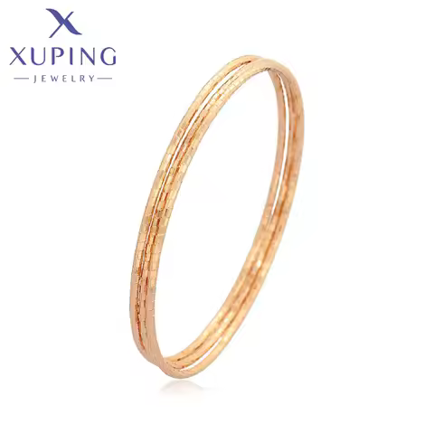 Xuping Jewelry New Arrival Fashionable 67mm Gold Color Plated Women's Bangle Set Party Gifts X001003