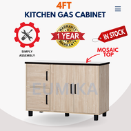 EUMIKA (DIY) 4ft Dapur Gas Cabinet Low Kitchen Cabinet Masak Rak Dapur Kabinet Simpanan Almari Gas Rak Furniture