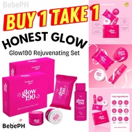 Bebe.ph HONEST GLOW GLOW190 REJUVENATING WHITENING FACIAL SKINCARE SET ACHIEVE GLASS SKIN