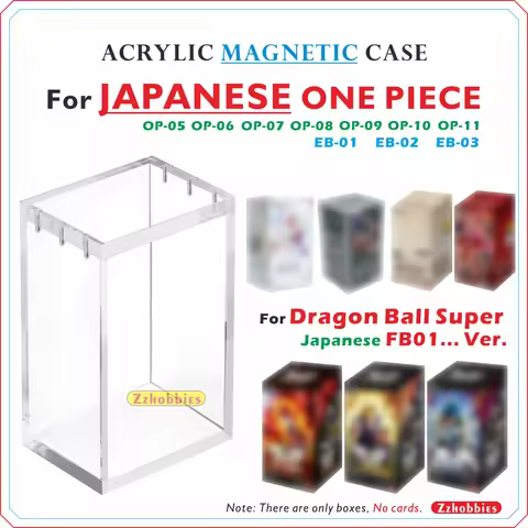 Acrylic Magnetic Display Case For Japanese One Piece(OP-05/06/07/08...& EB-01/02/03...)