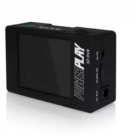 ImmersionRC PowerPlay FPV DVR h264 Encoding / 60fps / High Data Rate Built-in 6cm LCD display Powers