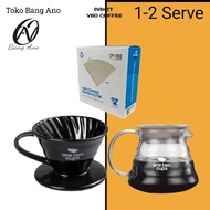 V60 coffee package manual coffee brew engineering v60 1-2 cup filter paper driper coffee server 3 in