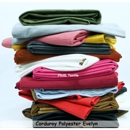 Evelyn Corduroy Fabric Evelyn Corduroy Polyester Material Corduroy Velvet Evelyn
