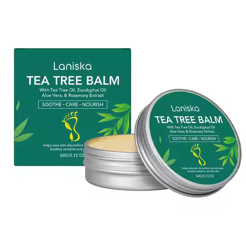 Tea Tree Oil Balm 60g Foot Care Balm For Dryness & Irritation, Soothes Itchy Skin,Deep Hydration Ref