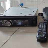 head unit tape mobil jvc bekas nissan ori beserta speaker