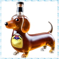 [R Q M U] Dachshund Dog Whiskey Bottle Dog Whiskey Bottle Dad Whiskey Bottle A