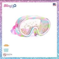 BLING2O แว่นตาดำน้ำเด็กสีสดใส ยอดฮิตจากอเมริกา FLOAT N AWAY MASK GOLD STAR PASTEL ป้องกันฝ้าเเละ UV