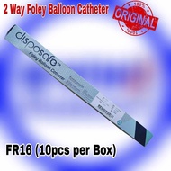 Foley Catheter 2 Way (10pcs/Box) Fr14 Fr16 and Fr18 by DISPOSAFE