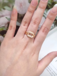 Cincin emas diamond look asli cincin tunangan kadar tua 700 16k