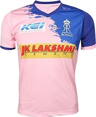 IPL Cricket RR 2019 Jersey Supporter T Shirt STOKES 55 Custom Print Name No Rajasthan Royals Uniform(STOKES 55, 38)