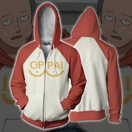 คอสเพลย์ ONE PUNCH PUNCH-MAN พิมพ์ผู้ชายลำลองเสื้อกันหนาวหมวกเสื้อกันหนาวเสื้อแจ็คเก็ตญี่ปุ่นอะนิเมะ