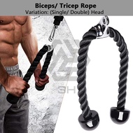 3H Tali Latihan Tricep/Biceps | Single/Double Pull Rope| Arm Muscle Building | Gym Workout Equipment