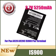 Battery For Pax A920 A920C IS900 Pos Terminal IS900 3.7V 5250mAh