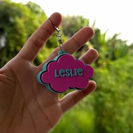 Cloud keychain clicker PERSONALIZED