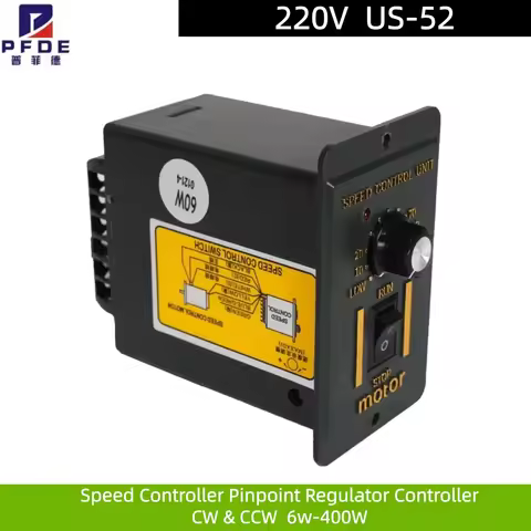 US-52 Motor Speed Controller Pinpoint Regulator Controller Forward & Backward AC 220V 6-400W