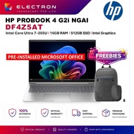 HP ProBook 4 G2i NGAI DF4Z5AT 14" WUXGA Laptop Pike Silver ( CU7-355U, 16GB, 512GB SSD, Intel, W11P 