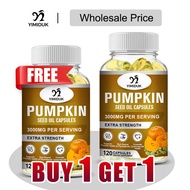 Buy 1 Get 1 Free Pure Pumpkin Seed Oil Supplement, Support Promotes Hair Growth, Skin Health & Hormo