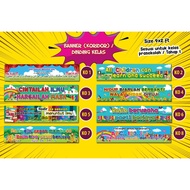 [BANNER KORIDOR] BANNER KECERIAAN KORIDOR KELAS / ATAS TINGKAP KELAS) (SESUAI PRASEKOLAH / TADIKA / 